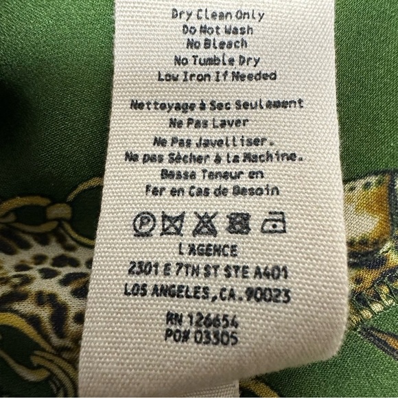 L'AGENCE Nina silk blouse XS - Picture 8 of 10